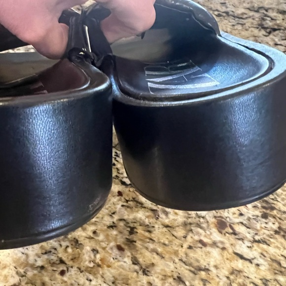 Zara all leather platform sandals size 8 NWT - Picture 7 of 10